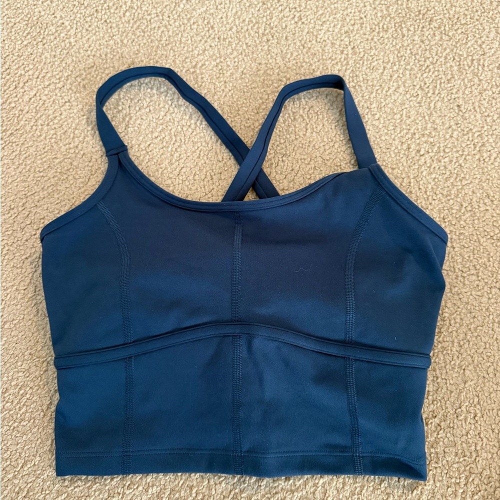 GILLY HICKS blue workout tank size M - built in bra